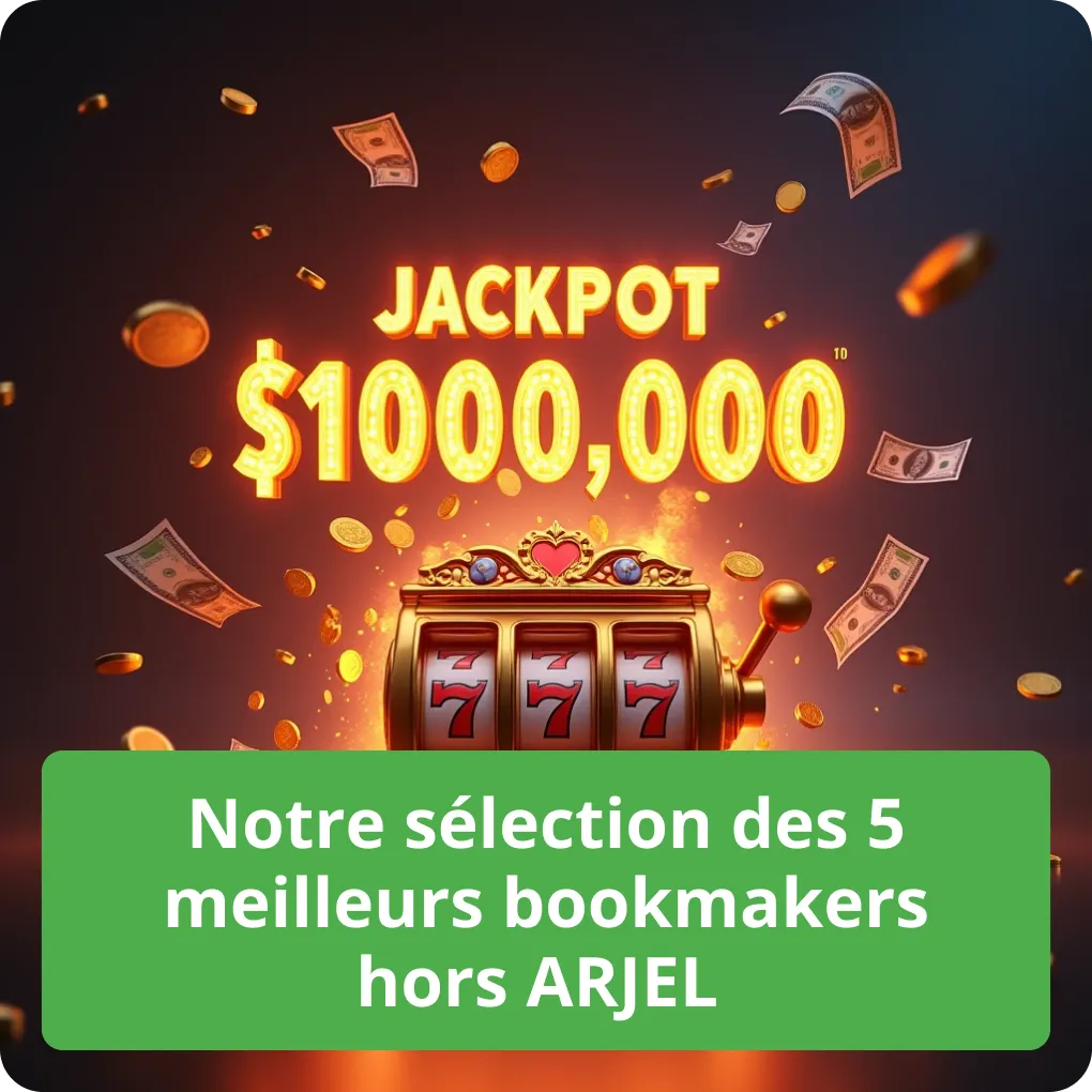 Découvrez notre sélection des 5 meilleurs bookmakers hors ARJEL pour 2025 Notre sélection des 5 meilleurs bookmakers hors ARJEL